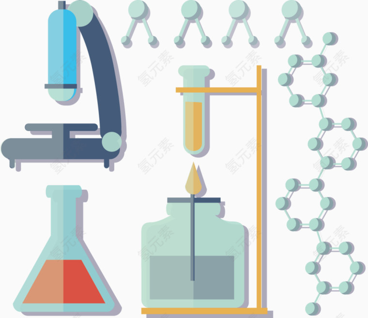 矢量手绘化学仪器