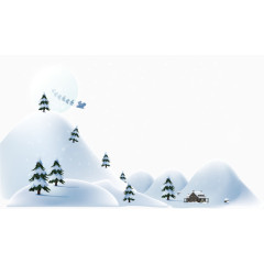 雪天大雪冬季旅游素材