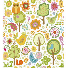 手绘卡通背景矢量素材