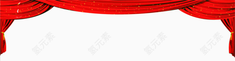 红色样式晚会幕布