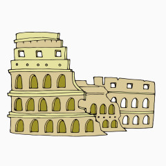 矢量古罗马角斗场