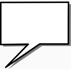 矩形形状聊天对话框