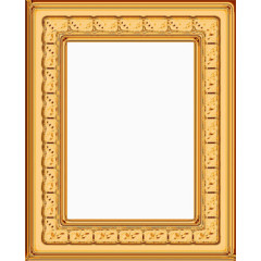 长方形黄色边框