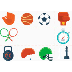 矢量自由运动图标