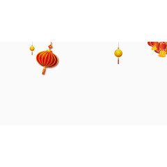 红色灯笼喜庆新年中国风