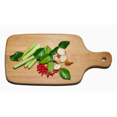 切好的香茅素材