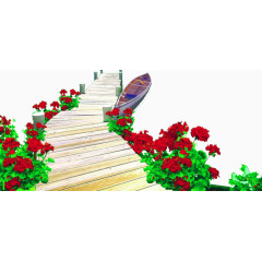 向远方延伸的木板路