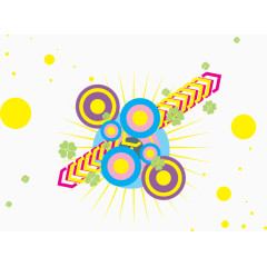 炫彩装饰矢量图