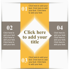 创意十字说明图表