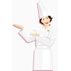 矢量女厨师