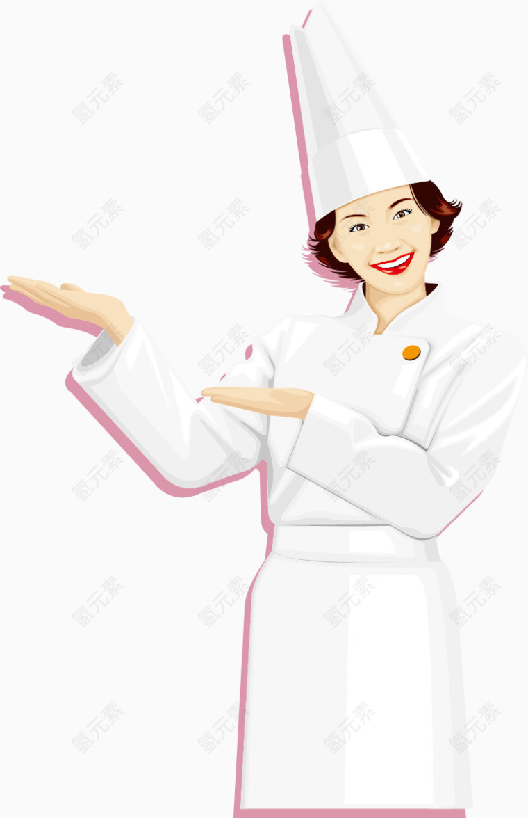 矢量女厨师