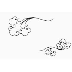 创意古典水墨祥云