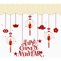 古风蜡烛灯笼挂饰