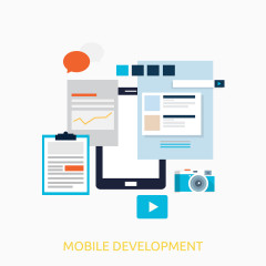 矢量扁平手机发展