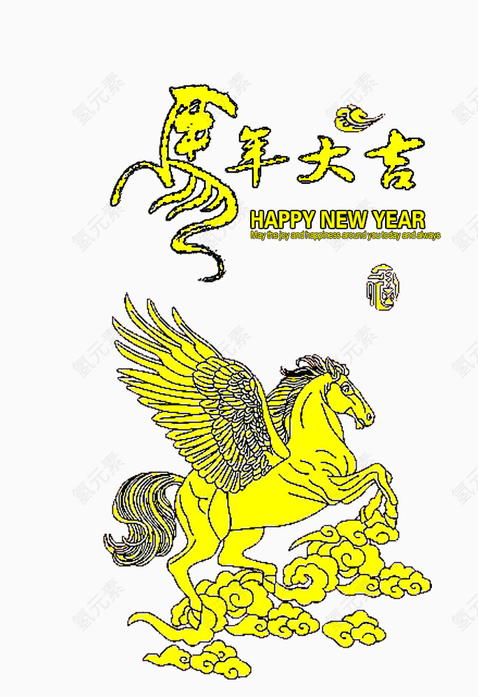 马装饰图案