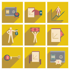 商务人物矢量图标