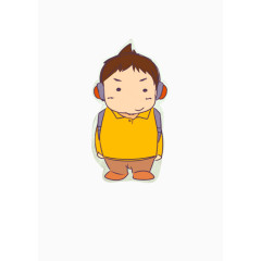 上学读书的小男孩