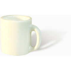 卡通白色马克杯日光倒影