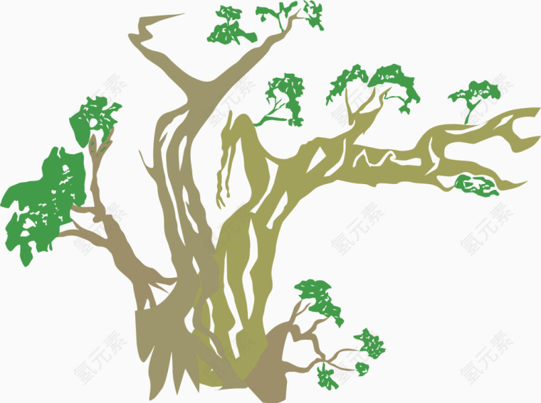 创意树木矢量图