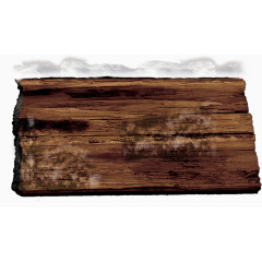 冬季复古雪花木板指路牌装饰