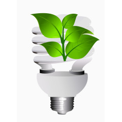 矢量卡通节能省电