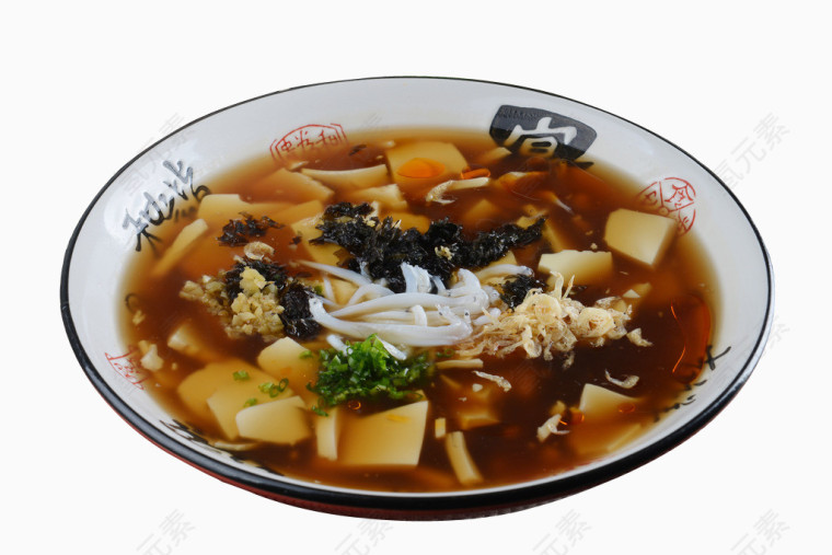 紫菜虾皮豆花