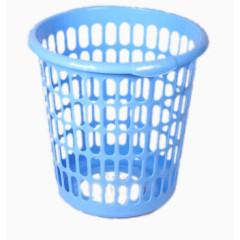 蓝色镂空垃圾桶