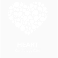 白色关爱心脏病者公益标识