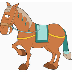 卡通战马