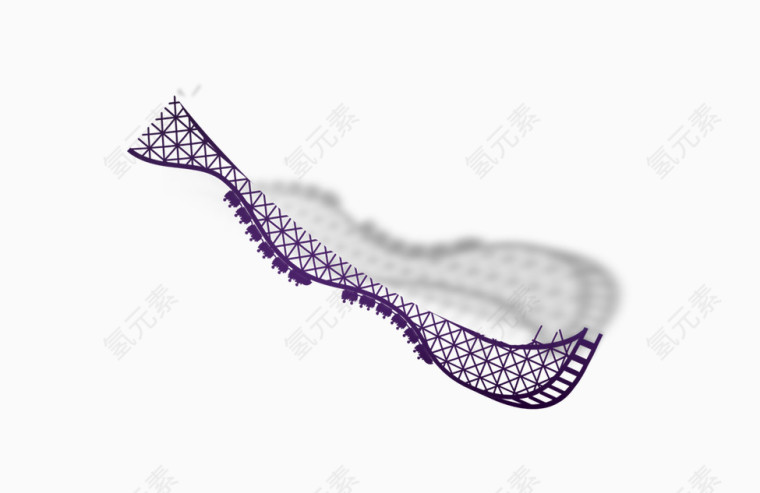 卡通素材-过山车