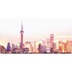 上海城市夜景风景图