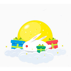 扁平化中秋元素