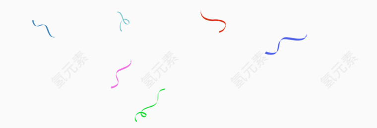 彩带漂浮素材