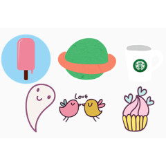 简约扁平风贴图