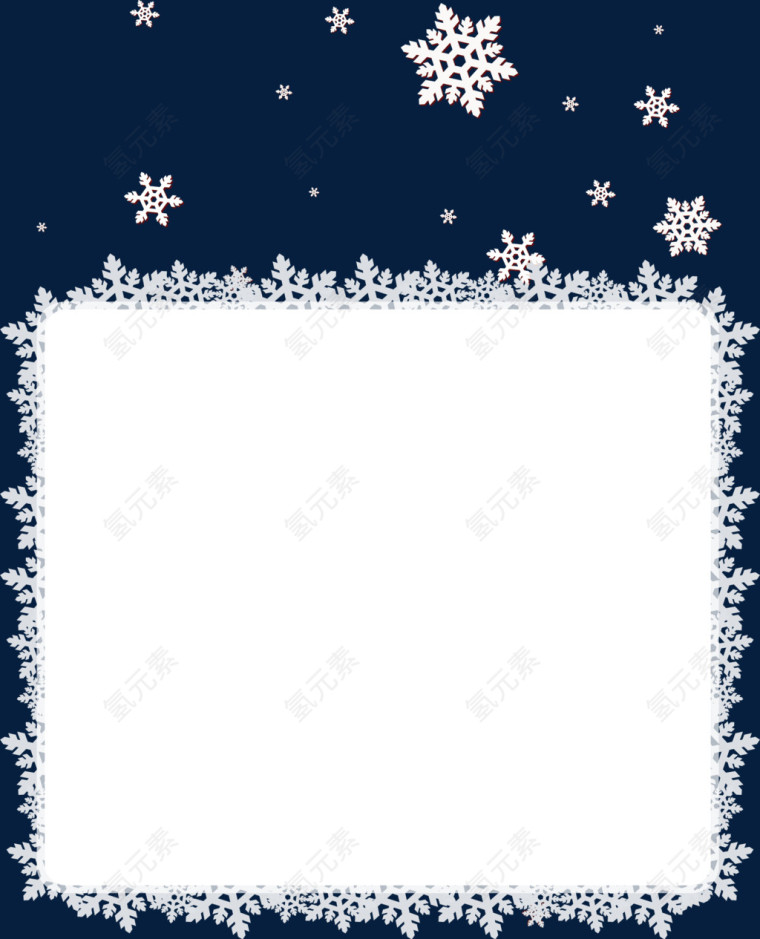雪花大雪温暖冬素材