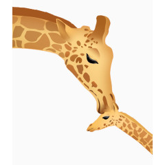 长颈鹿妈妈和宝宝