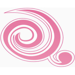 装饰螺旋粉色线条