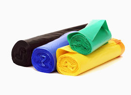 黑色蓝绿黄垃圾袋