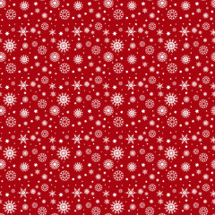 小雪花无缝背景矢量