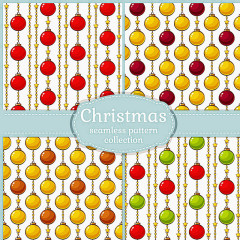 圣诞节无缝背景设计免扣图片