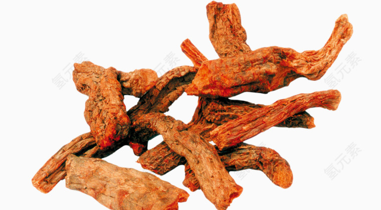 叠在一起的药材