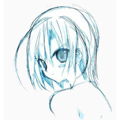 蓝色冷漠形象图