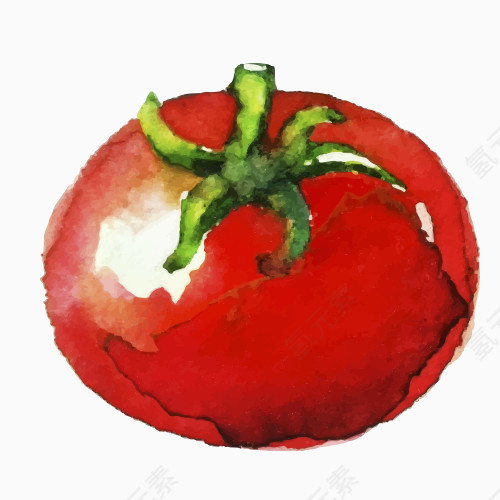 水彩画食物 手绘食物 高热量食物 背景 卡通