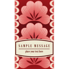 矢量复古名片模板