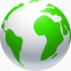 矢量手绘绿色地球