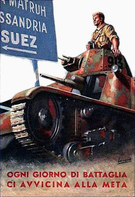 二战士兵坦克车行进