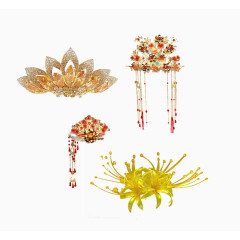 金色中国风发饰