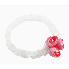 婴幼儿蕾丝仿真花朵发带