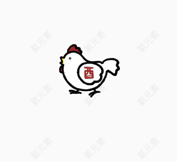 白色小鸡