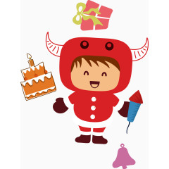 矢量卡通牛魔王